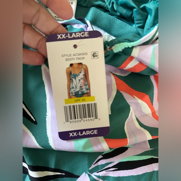 Anne Cole Women's Easy Triangle Tankini Swim Top - Picture 4 of 7